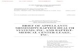 BRIEF OF APPELLANTS MISSISSIPPI BAPTIST HEALTH SYSTEMS ...€¦ · in the supreme court of mississippi no. 2016-ia-00398-sct mississippi baptist health systems, inc., baptist-medical