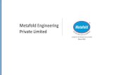 Metafold Engineering Private Limitedmetafold.com/wp-content/uploads/2020/03/2.Metafold-Company-pro… · BS EN 15512: 2003 Steel static storage systems. Adjustable pallet racking