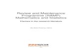 Review and Maintenance Programme (RAMP) Mathematics and ... · Mathematics and Statistics in NZC ... With these priorities in mind, we, the NZCER reviewers, searched for all the relevant