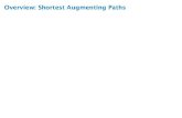 Overview: Shortest Augmenting Paths€¦ · The length of the shortest augmenting path never decreases. Lemma 6 After at most O—m– augmentations, the length of the shortest augmenting