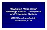 Milwaukee Metropolitan Sewerage District Conveyance and ...dwatkins/Systems_Educ/MACRO/MACRO_int… · (MIS) System A network of sanitary sewers that intercept wastewater from local