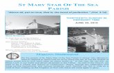 ST MARY STAR OF THE SEA PARISH€¦ · ST MARY STAR OF THE SEA PARISH THIRTEENTH SUNDAY IN ORDINARY TIME JUNE 30, 2019 Mission Statement We the people of St. Mary Star of the Sea