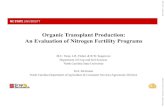 Organic Transplant Production: An Evaluation of Nitrogen ...€¦ · Sodium Nitrate Sodium Nitrate + Gypsum Guano + Sodium Nitrate Guano + Sodium Nitrate + Gypsum 16-5-16 5 10 152025