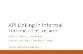 API Linking in Informal Technical Discussioncourses.cecs.anu.edu.au/courses/CSPROJECTS/17S2/finalTalks/u59… · Our work get acceptable result on API mention linking tasks 2. Transfer