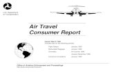 Air Travel Consumer Report · 5 january 1999 air travel consumer report table 1a. overall percentage of reported flight operations arriving on time and carrier rank, by month, quarter,