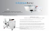 Simatec - DES105-110 · simatec technologies for plastics industries An accurate and eﬃcient material drying, is an important element in the processing for have high grade plascs