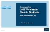 Presentation from 2016 World Water Week in Stockholm€¦ · wastewater management framework (in the form of policy, strategies, masterplans, and inter-sectoral coordination) for