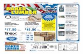 Shop Local LUMBERbakerlumbercompany.com/wp-content/uploads/BT_04292016-A00.pdf · KILN DRIED DECKING Full 1-1/2 x 5-1/2 2x6 - 8’ ... CLEAR • SOLAR GRAY 4X4 - 8’ KILN DRY DOUG