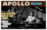 APOLLO THEATER WALK OF FAME LEGEND · Jam Sessions An informal gathering of musicians who call songs on the spot. Improvisation To make something up on the spot, such as a musical