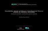 Feasibility Study of Binary Geothermal Power Plants in ...€¦ · binary power plants - Organic Rankine Cycle (ORC) or Kalina cycle. The aim of this work is to model the ORC and