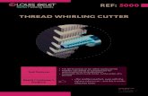 REF: 5000 - louisbelet.ch · Thread whirling cutter Material Vc uncoated Vc coated Uncoated Coated Rec. Coating Steel˘ ˆˆ N/mm² Steel ˆˆ N/mm² Stainless steel Cast iron Copper