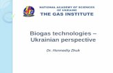 Biogas technologies Ukrainian perspective · E-mail: hen_zhuk@ukr.net Gas Institute of NASU Ukraine, Kyiv, Degtyarivska str.,39 THANK YOU FOR ATTENTION! Dr. Hennadiy Zhuk. Title: