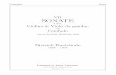 a due, Violino & Viola da gamba,tuben/scores/bxsonop2/... · 2007. 2. 6. · Preface This is a transcription of VII Sonate a due, Violine & Viola da gamba con Cembalo by Dietrich