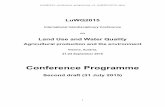 LuWQ2015 - web.natur.cuni.czweb.natur.cuni.cz/luwq2015/download/LuWQ2015...Land Use and Water Quality . Agricultural production and the environment . Vienna, Austria, ... effect on