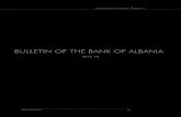BULLETIN OF THE BANK OF ALBANIA€¦ · 2012 H1 Bulletin of Bank of Albania Bulletin of Bank of Albania 2 Bank of Albania 3 2012 H 1 Editorial Albania - International Monetary Fund