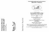 PORTUGUESE WATER DOG CLUB OF AMERICA WATER TRIALS Trial August 2016.pdf · Karen Derr in memory of Frannie Silverman, enthusiastic PWDT Water Trial par-ticipant, volunteer and rower