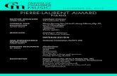 PIERRE-LAURENT AIMARD...Dufourt, as well as Tristan Murail’s piano concerto Le Desenchantement du Monde, premiered with the Bavarian Radio Symphony Orchestra and receiving the 2017