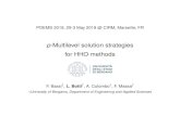 p-Multilevel solution strategies for HHO methods · 2019. 7. 27. · [Botti, Colombo, Bassi, JCP, 2018; Botti, Colombo, Crivellini, Franciolini, IJCFD, In press] Applications: Incompressible