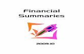 Financial Summaries · 1-2 MMSD Budget & District Profile - 2009/10 Financial Summaries • Revenue by Function-- Summarizes the MMSD revenues in terms of dollars by three (3) digit