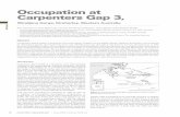 Occupation at Carpenters Gap 3, - Kimberley Foundation ......Carpenters Gap 3 (CG3), a limestone cave and shelter complex in the Napier Range, Western Australia, was occupied by Aboriginal