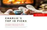 CHARLIE’S TOP 10 PICKS...5. Gas Inserts (21st Century) 6. High Efficiency Gas Fireplace (21st Century) 7. Gas Freestanding (21st Century) 8. Gas Logs (18th Century) 9. Gas Fireplaces