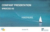 COMPANY PRESENTATION - Ihre SAP Beratung im Mittelstand · Global SAP system landscape with 20+ SAP systems All-in-one solution FI, CO, PS, MM, SD, PP, QM, LE, CS, PM, BI, MES International
