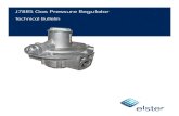 J78RS Gas Pressure Regulator - elster-instromet.com€¦ · J78RS Gas Pressure Regulator 02 Elster Figure 1 Figure 2 The J78RS is a compact, commercial and industrial low pressure