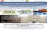 Faculty Development Programme (FDP) on Research Methods ... Information brochure... · TM Faculty Development Programme (FDP) on Research Methods and Data Analysis using SPSS and