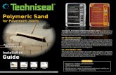 Polymeric Sand - Patio World · Unlike conventional sand, it stays in place and remains stable. HP POLYMERIC SAND. This . HIGH-PERFORMANCE mix, made of the latest generation of polymers,