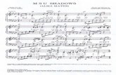 Home | MSU College of MusicMusic Arr. By H. OWEN REED Andante M S U SHADOWS (ALMA MATER) Words and Melody by BERNARD TRAYNOR Db map P 1. 2. falls, fade played; true, new When from