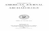 SUPPLEMENT TO AMERICAN JOURNAL · 2012. 6. 18. · supplement to american journal of archaeology vi men 'rvm ta 0 prio rvm" `"9incpo_ index to volume xlix supplement to the journal