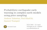 Probabilistic earthquake early warning in complex earth modelsrses.anu.edu.au/~andrewv/pdfs/talk_EGU2016.pdf · Strategy: 1. Randomly sample locations; compute 6 Green’s functions