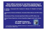 Stem effect removal in real time monitoring of therapy ... · Stem effect removal in real time monitoring of therapy beams by Eu3+-doped scintillating fibers A. Vedda a, I. Veroneseb,