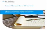 Lean Education Directory - Lean Business Ireland LEAN EDU… · seminar/workshop series in UCC complemented by a half-day review session. A notable feature of this programme is the