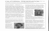 CALIFORNIA PRESERVATION Volume 20 , No. 1 Winter 1995...Paige, a 1994 graduate of the Cornell Mas ters program in historic preservation, is CPF's new Program Associate. A Pennsyl vania