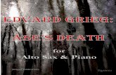 for Alto Sax & Piano€¦ · Alto Sax Piano Ç Ç µÇ Ç ... Arranged for AltoSax & Piano by JamesM. Guthrie EdvardGrieg Op. 46 No. 2 SCORE % % >