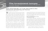 The Investment Layer€¦ · ESG mutual funds and exchange-traded funds, community and “green” bond funds, green money market funds, and opportunity zone funds, as well as ESG-oriented