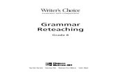 Grammar Reteaching Grade 8 · 4 Writer’s Choice: Grammar Reteaching, ade 8, Unit 8 Directions Label each sentence as simple, compound, or run-on. I wanted to go to the store and