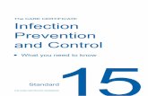 The CARE CERTIFICATE Infection Prevention and Control...6) Rinse hands thoroughly using running water. 5 moments for hand hygiene Hand hygiene is an important part of preventing infection.