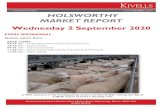 HOLSWORTHY MARKET REPORT - Kivells · Hartland realizing £118 for 2 pens of Suffolk x. Suffolk x ewe lambs topped the day at £101 for 2 pens from Henry Bailey and Texel x mule ewe