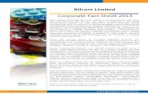 Corporate Fact Sheet 2013 final - Bilcare Research · 2017. 11. 11. · Bilcare Research Bilcare Limited Corporate Fact Sheet 2013 Bilcare (Bilcare Limited, BSE: BIL, CODE: 526853)