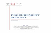 MTU - PROCUREMENT MANUALmtu.ac.in/wp-content/uploads/2019/01/Procurement-Manual.pdf · 2019. 1. 17. · Manual. 1 | P a g e I. THE PROJECT The Project1 TEQIP III is part of the long