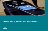 pAy do We knoW - Biometrics · 2017. 5. 11. · scheme preloaded into the Secure Element? Remote Payments iPhone Apple Pay also supports remote payments. Merchants can develop apps