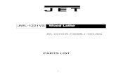 JWL-1221VS Wood Lathe - ToolParts-Service · 2 JPW (Tool) AG Tämperlistr. 5 CH-8117 Fällanden Switzerland Phone +41 44 806 47 48 Fax +41 44 806 47 58 jetinfo.eu@waltermeier.com