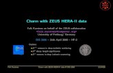 Charm with ZEUS HERA-II data · 3 HERA II • HERA I 1996 - 2000, HERA II 2002 - 2007 • new elements are micro vertex detector (MVD) and straw tube tracker (STT) in HERA II •