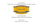 FLORIDA POLICE ACCREDITATION COALITION...2019/02/21  · PAC.110.02 Hotel Contracts DELETED PAC.110.03 Host Agency Information DELETED PAC.110.04 FLA-PAC Door Prizes DELETED PAC.110.05