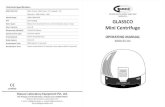 Certified Co. GLASSCO Mini Centrifuge...GLASSCO Mini Centrifuge OPERATING MANUAL 5000.EU.01 ISO 9001:2015 & OHSAS 18001:2007 Certified Co. Glassco Laboratory Equipment Pvt. Ltd. Vill.
