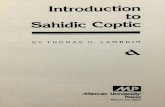 Introduction to Sahidic Copticšоптский язык/Учебники/ENG/Lambdin T.O...Title: Introduction to Sahidic Coptic Author: T.O. Lambdin Subject: Гностическая