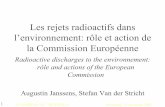 Les rejets radioactifs dans l’environnement: rôle et ... · Article 36 du Traité Euratom • Les renseignements concernant les contrôles visés à l’Article 35 sont communiqués