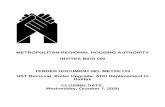 METROPOLITAN REGIONAL HOUSING AUTHORITY INVITES BIDS … · 2020. 9. 25. · Asbestos Disclosure Materials Letter: January 2014 29 Section Two Drawings / Sketches: Dr. Samuel Prince